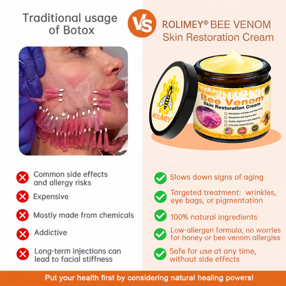 🔥Official Brand Shop丨Rolimey® Bee venom Pro Comprehensive Cream—Tightening for Skin Types
